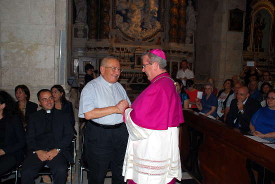 Mons. Giovanni Delogu e l'Arcivescovo yyy