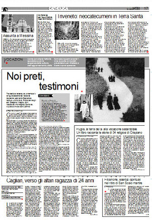 La pagina 17 di 'Avvenire' pagina 17 avvenire