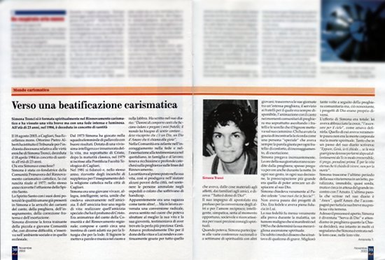 Le pagine 30 e 31 della rivista pagine rivista