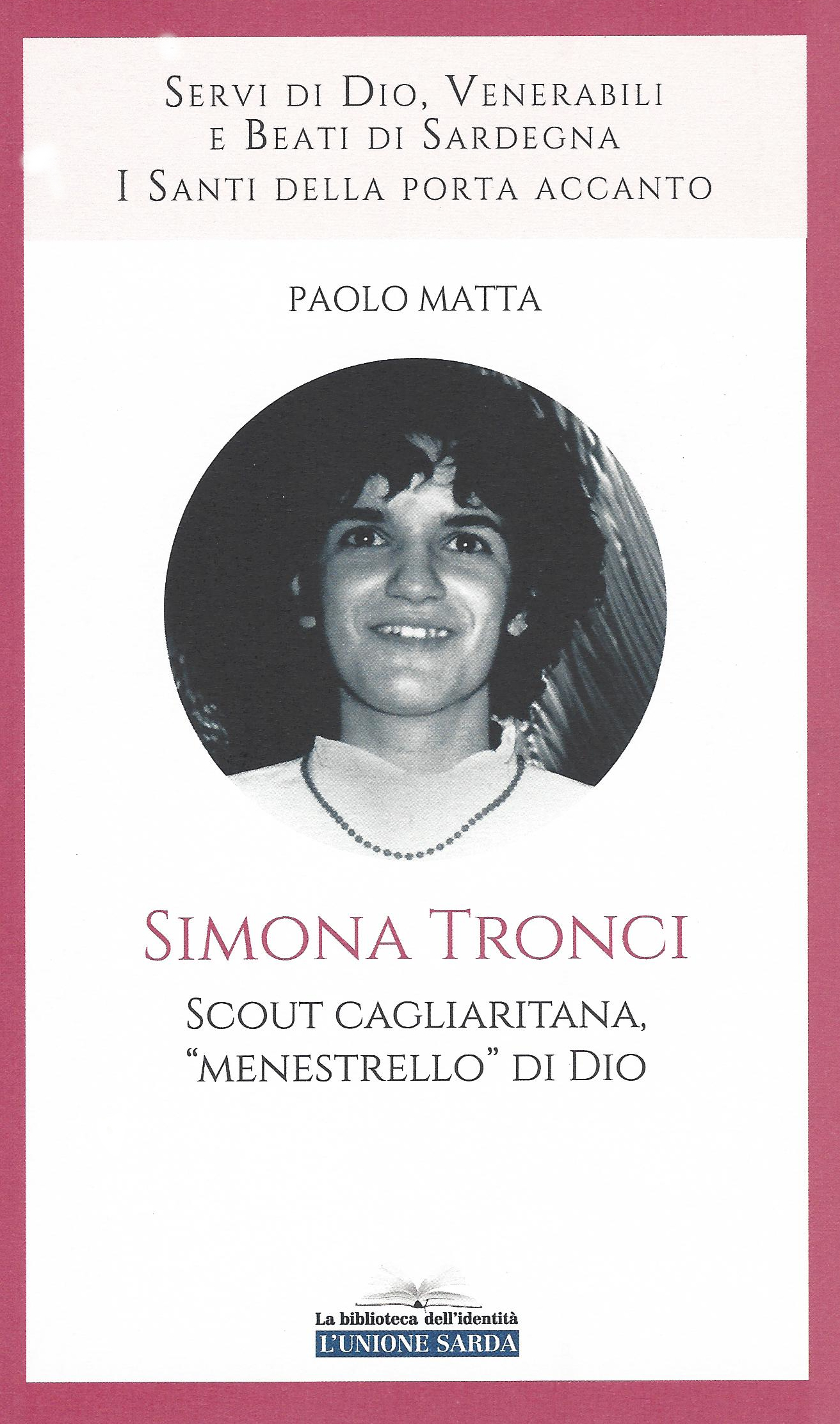 Copertina del libretto dedicato a Simona copertina libretto